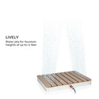 Upside down Portable Outdoor Shower with Garden Hose Attachment