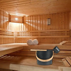 Sauna Bucket Hotel Portable Tool Luxurious Sauna Bucket Long Handle Spoon Bathroom Practical for Shower Bath Accessories