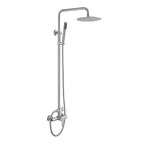 Brushed Nickel Outdoor Shower Faucet SUS304 Shower Fixture System Combo Set